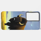 バッファローフィールドiPhone 13 Proスリムフィットケース、光沢 Samsung Galaxyケース (左側面)