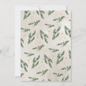 バッファローフランネルクリスマスベビーシャワー招待状 招待状 (裏面)