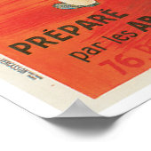 バッファローブイヨンキューブヴィンテージフードアドアート ポスター (角)