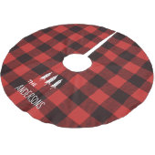 バッファロープパーソナライズされたレイドカントリ素朴ー ブラッシュドポリエステルツリースカート (アングル)