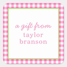 バッファロープライドパーソナライズされたギフトステッカー スクエアシール