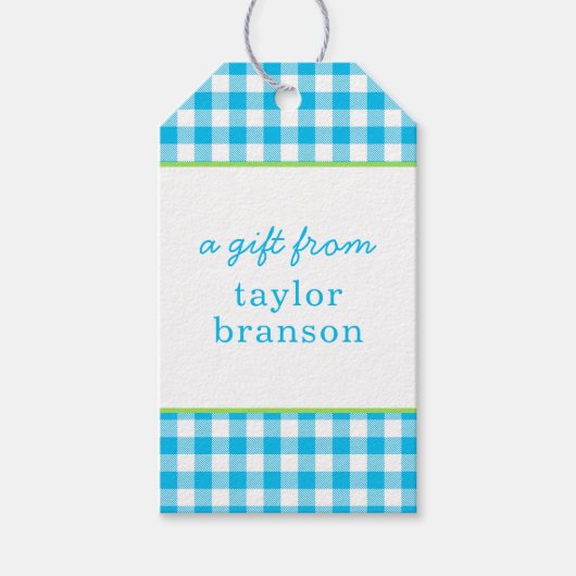 バッファロープライドパーソナライズされたギフトラベル ギフトタグ (正面)