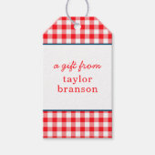 バッファロープライドパーソナライズされたギフトラベル ギフトタグ (正面)