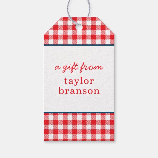 バッファロープライドパーソナライズされたギフトラベル ギフトタグ (正面)
