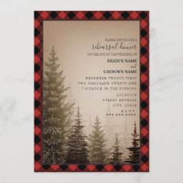 バッファロープライド結婚エバーグリーンのリハーサルディナー 招待状