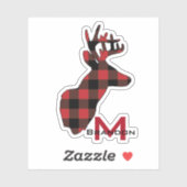 バッファロープライド鹿ヘッドモノグラム シール (シート)