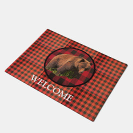 バッファロープライドGrizzly Bear Welcome Doormat ドアマット