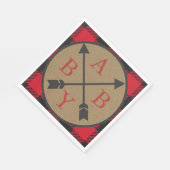 バッファロープライドLumberjack赤ちゃんシャワーナプキン スタンダードランチョンナプキン (角)