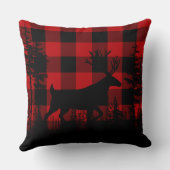 バッファロープレイドウッドランドパインフォレストステーグ クッション (裏面)