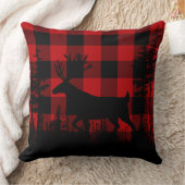 バッファロープレイドウッドランドパインフォレストステーグ クッション (ブランケット)