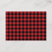 バッファロープレイドウッドランドブックスベビー エンクロージャーカード (裏面)