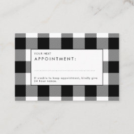 バッファロープレイドエレガントアポイントメントカード 名刺