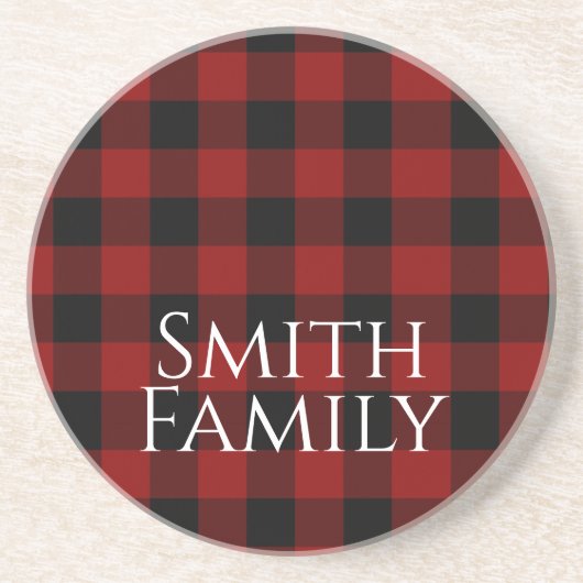 バッファロープレイドカスタム コースター (正面)