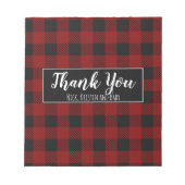 バッファロープレイドキャンディバーラップ ノートパッド (正面)