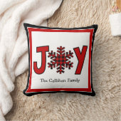 バッファロープレイドクリスマスジョイ クッション (ブランケット)