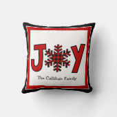 バッファロープレイドクリスマスジョイ クッション (裏面)