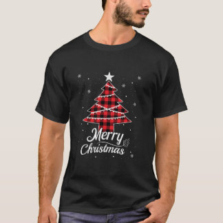 バッファロープレイドクリスマスツリーTee for MomパパとK Tシャツ