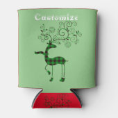 バッファロープレイドクリスマスディアサンダー_コーブ 缶クーラー (正面)