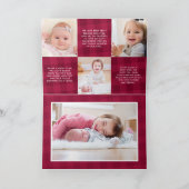 バッファロープレイドクリスマスニュースレターフォトギャラリー シーズンカード (内部)