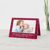 バッファロープレイドクリスマスニュースレターフォトギャラリー シーズンカード (正面)