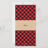 バッファロープレイドクリスマスフォトカード シーズンカード (裏面)