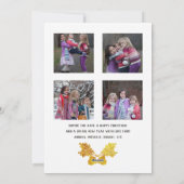 バッファロープレイドクリスマスフォトコラージュ シーズンカード (裏面)