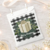 バッファロープレイドクリスマスプレゼント |金ゴールド優先バッグ フェイバーバッグ (クリップ留めされた状態)