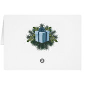 バッファロープレイドクリスマスプレゼント |青い休日 (裏面横)