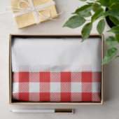 バッファロープレイドクリスマスホリデーツートーンレッドグリーン 薄葉紙 (ギフト)