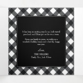 バッファロープレイドクリスマスホリデートリフォートカード 三つ折りクリスマスカード (内部中)