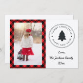バッファロープレイドクリスマス シーズンカード (正面/裏面)