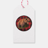 バッファロープレイドグリズリーベアーギフトラベル ギフトタグ (裏面)