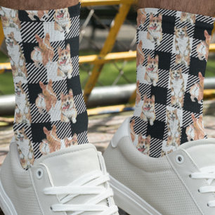 バッファロープレイドコルギドウウォーター色 ソックス