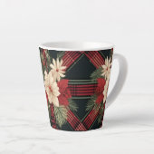 バッファロープレイドコーヒーマグ カフェラテマグ (右アングル)