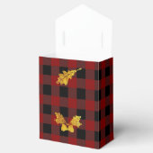 バッファロープレイドゴールドフォイルクリスマスディアー フェイバーボックス (オープン)