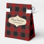 バッファロープレイドゴールドフォイルクリスマスディアー フェイバーボックス (裏面サイド)