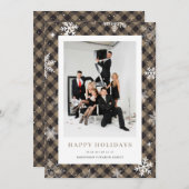 バッファロープレイドスノーフレーク写真企業の事業 シーズンカード (正面/裏面)