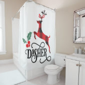 バッファロープレイドダシャトインデナー シャワーカーテン (インサイチュ)