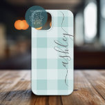 バッファロープレイドチェック書道CANカラー編集 Case-Mate iPhone 14ケース<br><div class="desc">手書きモダンのレタリングフォントとギンガムパターンの農家のデザイン。名前を追加するか、トレンディーの文字を削除人気があるする。</div>