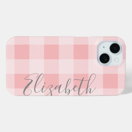 バッファロープレイドチェック書CANサンゴを編集 Case-Mate iPhoneケース (裏面 (横))