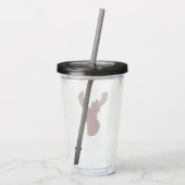 バッファロープレイドディアスクラップブックモチーフ アクリルタンブラー (裏面)