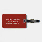 バッファロープレイドディアモノグラム荷物タグ ラゲッジタグ (裏面横)