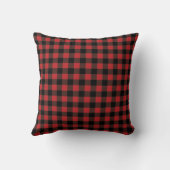 バッファロープレイドディアーオンタンリバーシブル クッション (裏面)