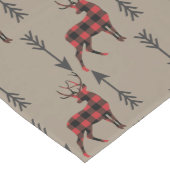 バッファロープレイドディアーオンタン ミディアムテーブルランナー (コーナー)