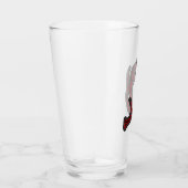 バッファロープレイドディアー〔雄ジカの〕枝角スクラップブックモチーフ タンブラーグラス (右)