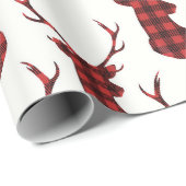 バッファロープレイドトナカイ ラッピングペーパー (ロールコーナー)