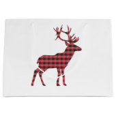 バッファロープレイドトナカイ ラージペーパーバッグ (正面)