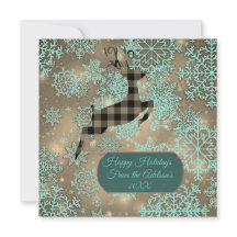 バッファロープレイドトナディアスノーフレークスフラットカード