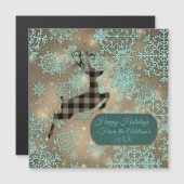 バッファロープレイドトナディースノーフレークパーソナライズされた (正面/裏面)