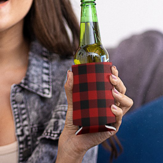 バッファロープレイドトレンディール素朴ンバージャック 缶クーラー